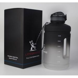 Tritan Water Bottle by LifeGroove 74 oz (2.2L) NEW In BOX !